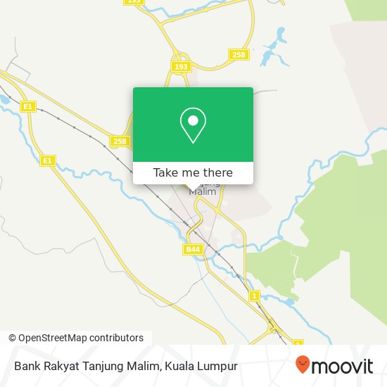 Bank Rakyat Tanjung Malim map