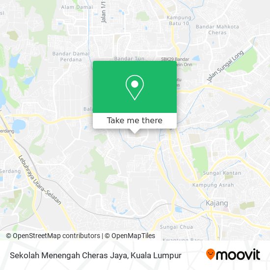 Sekolah Menengah Cheras Jaya map