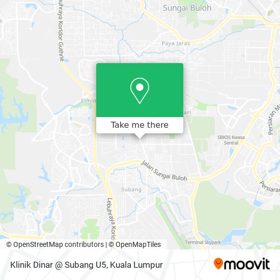 How To Get To Klinik Dinar Subang U5 In Petaling Jaya By Bus Or Mrt Lrt