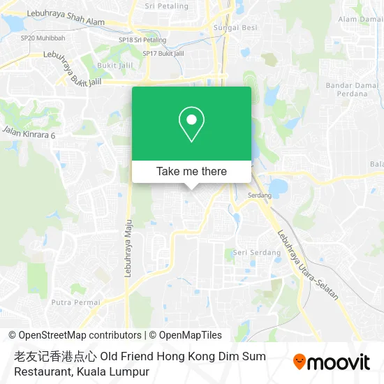 老友记香港点心 Old Friend Hong Kong Dim Sum Restaurant map
