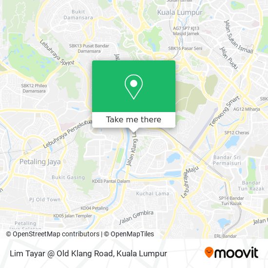 Peta Lim Tayar @ Old Klang Road