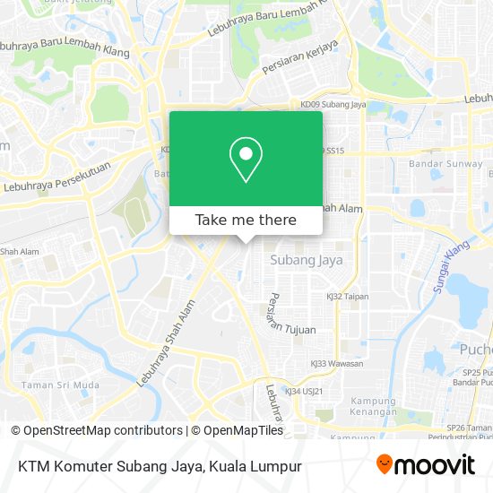 Peta KTM Komuter Subang Jaya