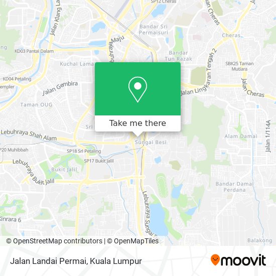 Peta Jalan Landai Permai