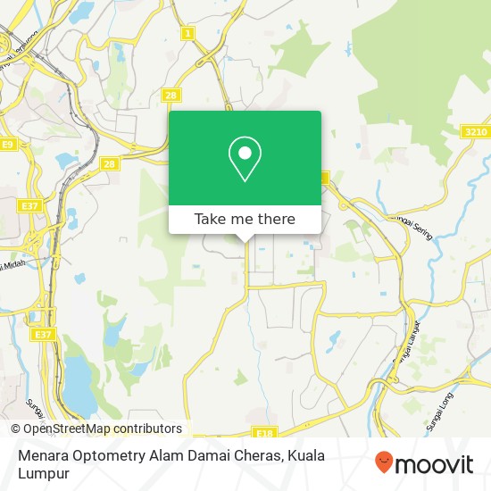 Peta Menara Optometry Alam Damai Cheras