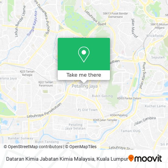 Peta Dataran Kimia Jabatan Kimia Malaysia