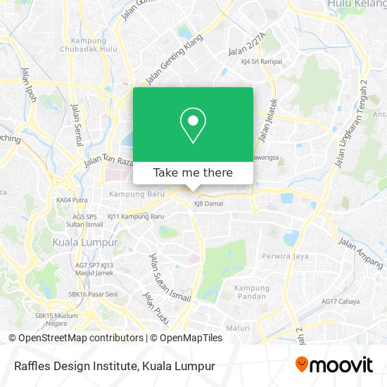 Raffles Design Institute map