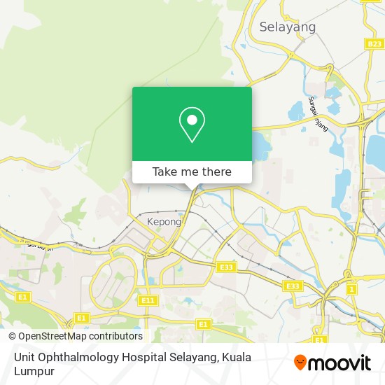 Unit Ophthalmology Hospital Selayang map