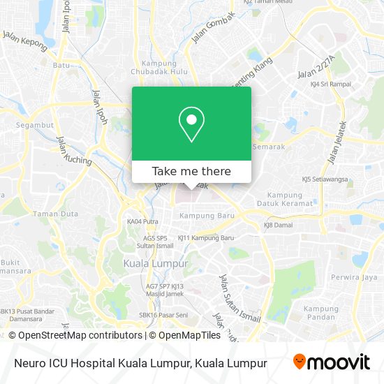 Peta Neuro ICU Hospital Kuala Lumpur