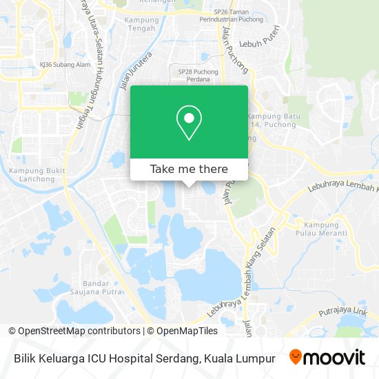 Bilik Keluarga ICU Hospital Serdang map