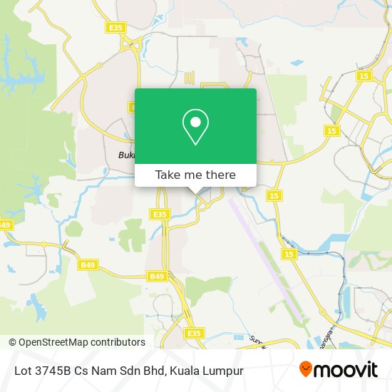 Lot 3745B Cs Nam Sdn Bhd map