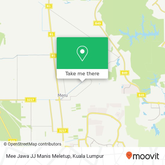 Mee Jawa JJ Manis Meletup map