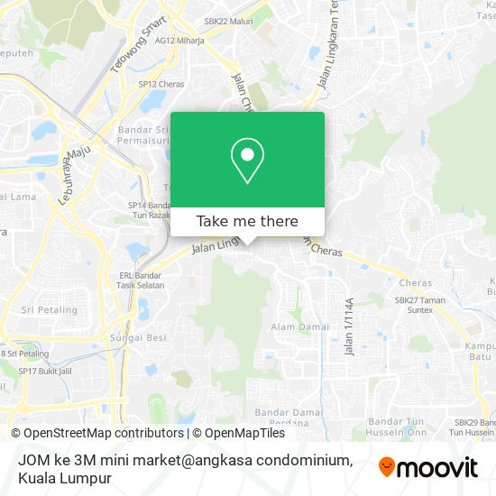 JOM ke 3M mini market@angkasa condominium map