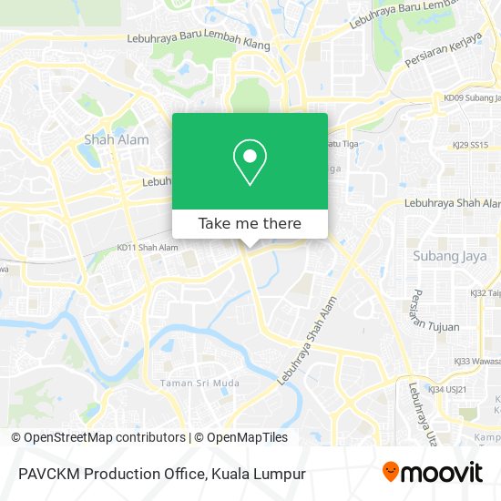 PAVCKM Production Office map