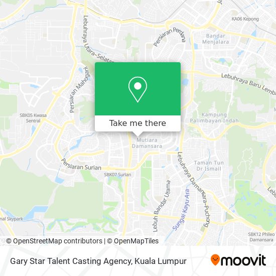 Gary Star Talent Casting Agency map