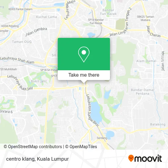 centro klang map