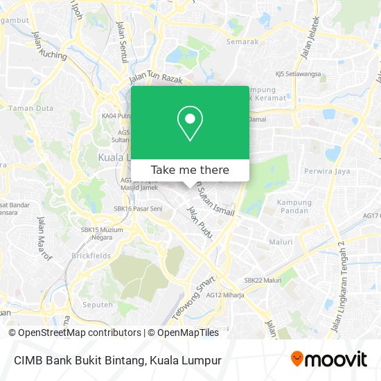 CIMB Bank Bukit Bintang map