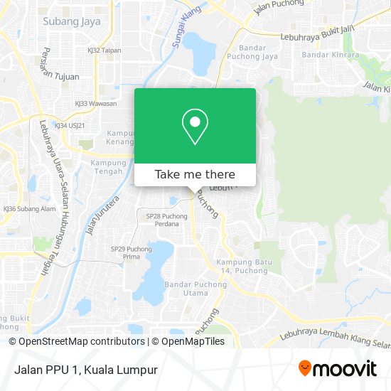 Bagaimana untuk pergi ke Jalan PPU 1 di Puchong menggunakan bas atau ...