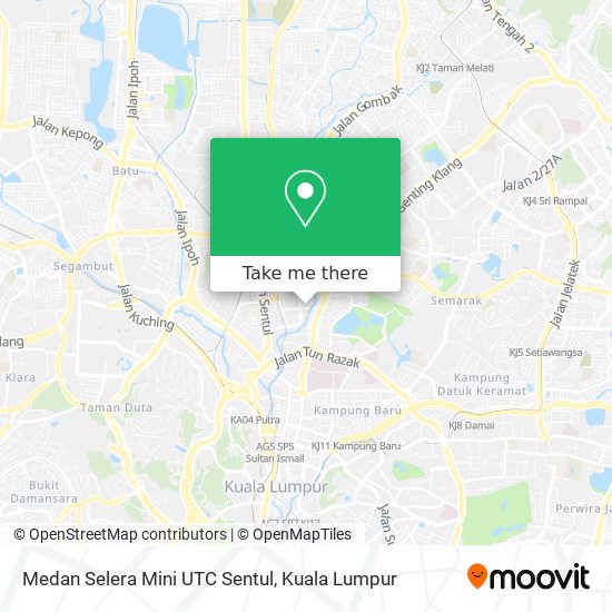 Medan Selera Mini UTC Sentul map