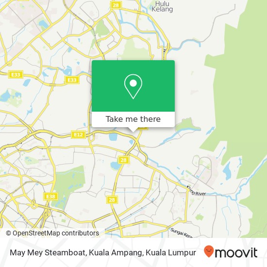 Peta May Mey Steamboat, Kuala Ampang