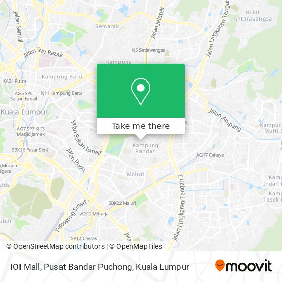 Peta IOI Mall, Pusat Bandar Puchong