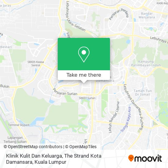 Klinik Kulit Dan Keluarga, The Strand Kota Damansara map