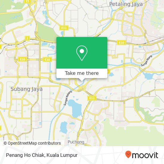 Penang Ho Chiak map