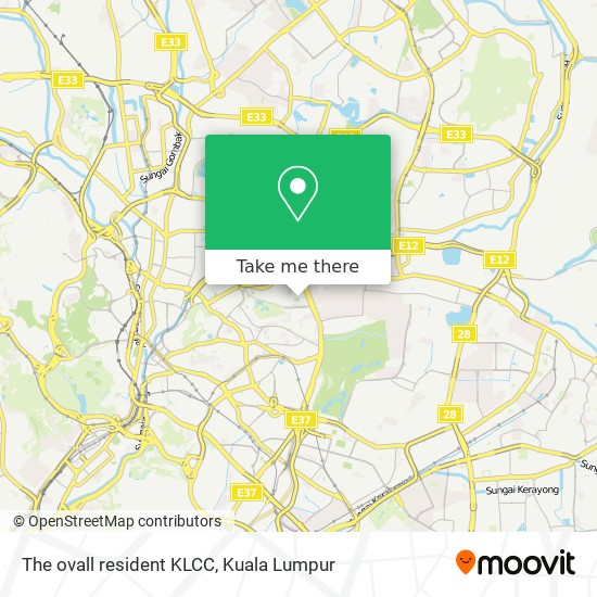 The ovall resident KLCC map