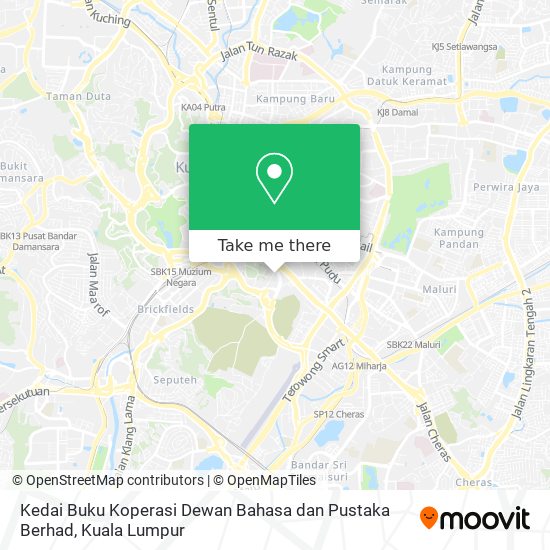 Kedai Buku Koperasi Dewan Bahasa dan Pustaka Berhad map