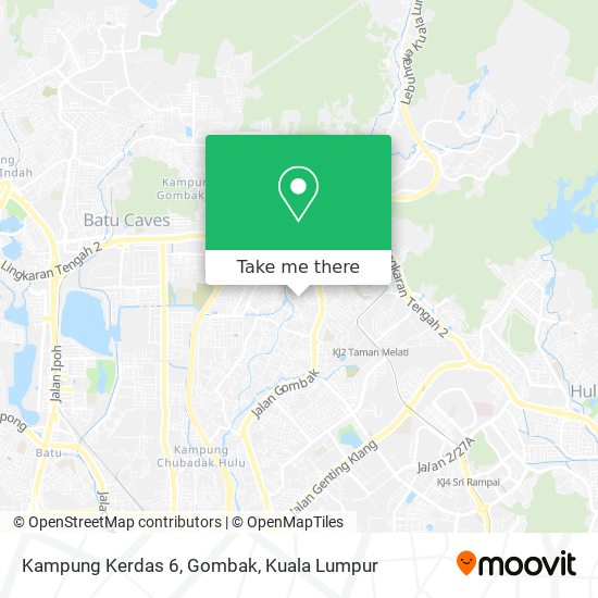 Peta Kampung Kerdas 6, Gombak