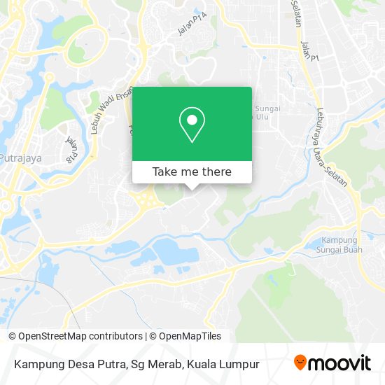 Kampung Desa Putra, Sg Merab map