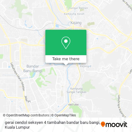 gerai cendol seksyen 4 tambahan bandar baru bangi map