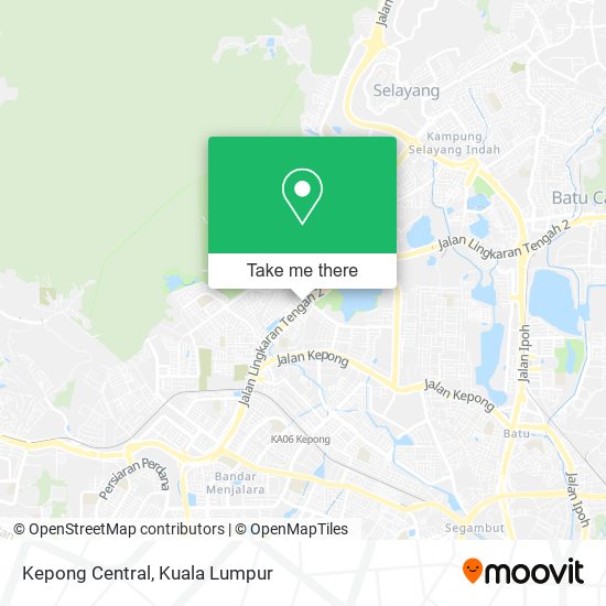 Kepong Central map