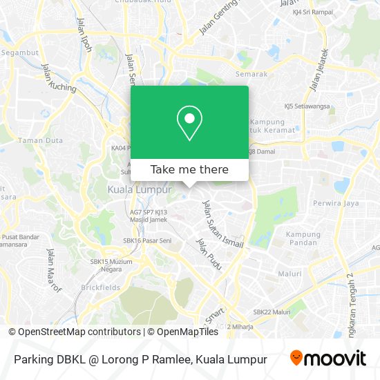 Parking DBKL @ Lorong P Ramlee map