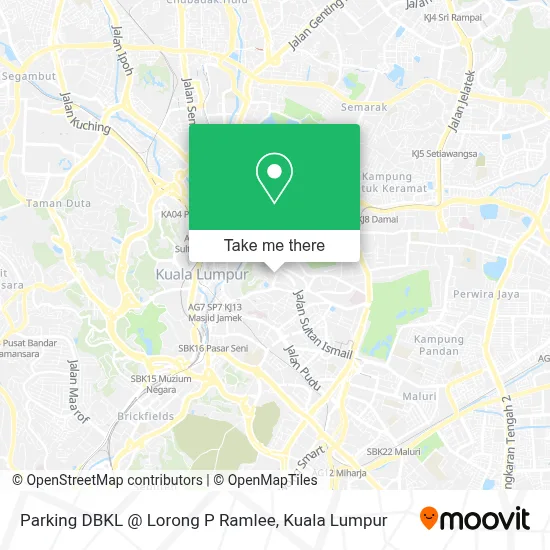Parking DBKL @ Lorong P Ramlee map