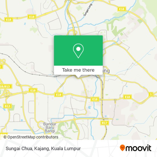 Sungai Chua, Kajang map