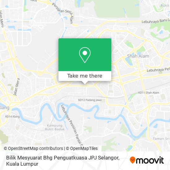 Peta Bilik Mesyuarat Bhg Penguatkuasa JPJ Selangor