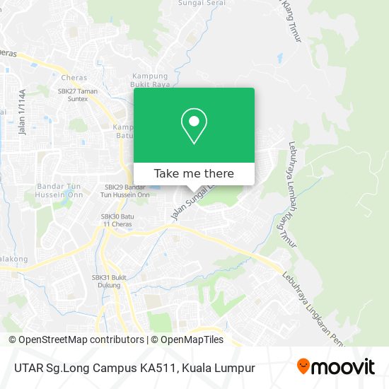 UTAR Sg.Long Campus KA511 map