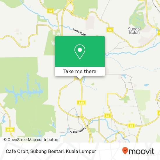 Cafe Orbit, Subang Bestari map