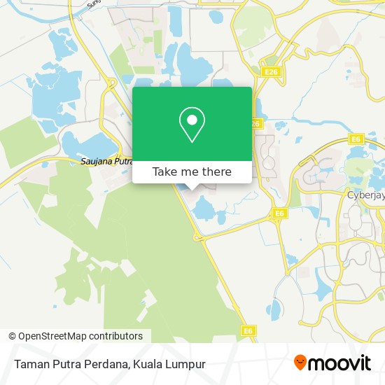 Peta Taman Putra Perdana
