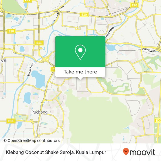 Klebang Coconut Shake Seroja map