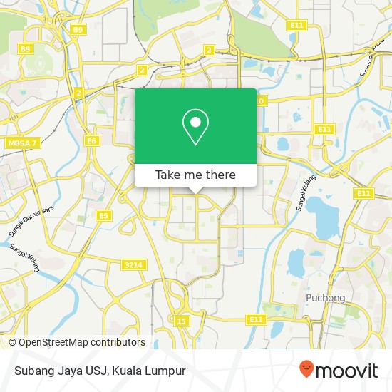 Subang Jaya USJ map