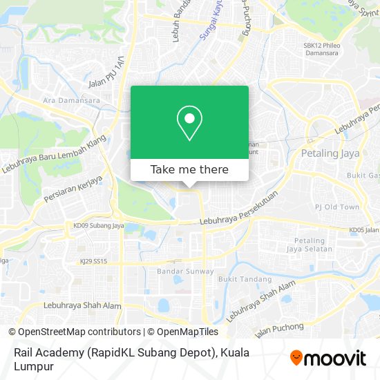 Rail Academy (RapidKL Subang Depot) map