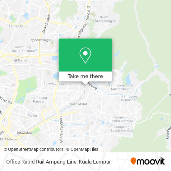 Peta Office Rapid Rail Ampang Line
