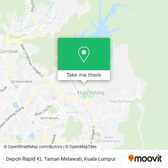 Depoh Rapid KL Taman Melawati map