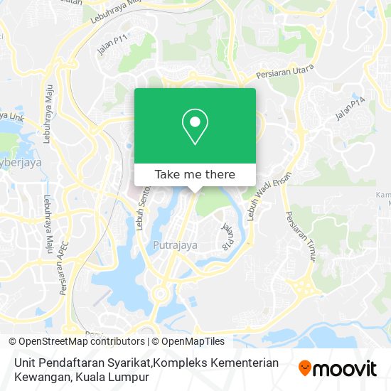 Unit Pendaftaran Syarikat,Kompleks Kementerian Kewangan map