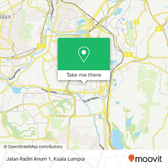 Jalan Radin Anum 1 map