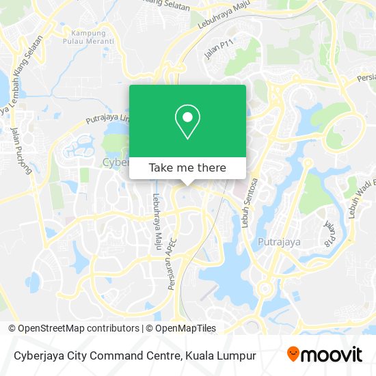 Cyberjaya City Command Centre map