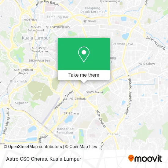 Astro CSC Cheras map