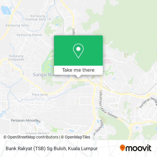 Bank Rakyat (TSB) Sg Buloh map