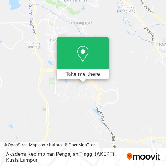 Akademi Kepimpinan Pengajian Tinggi (AKEPT) map